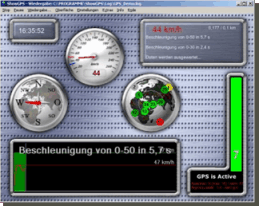 ShowGPS - GPS, Messungen, Profile, Gefülle, Steigung, Logging
